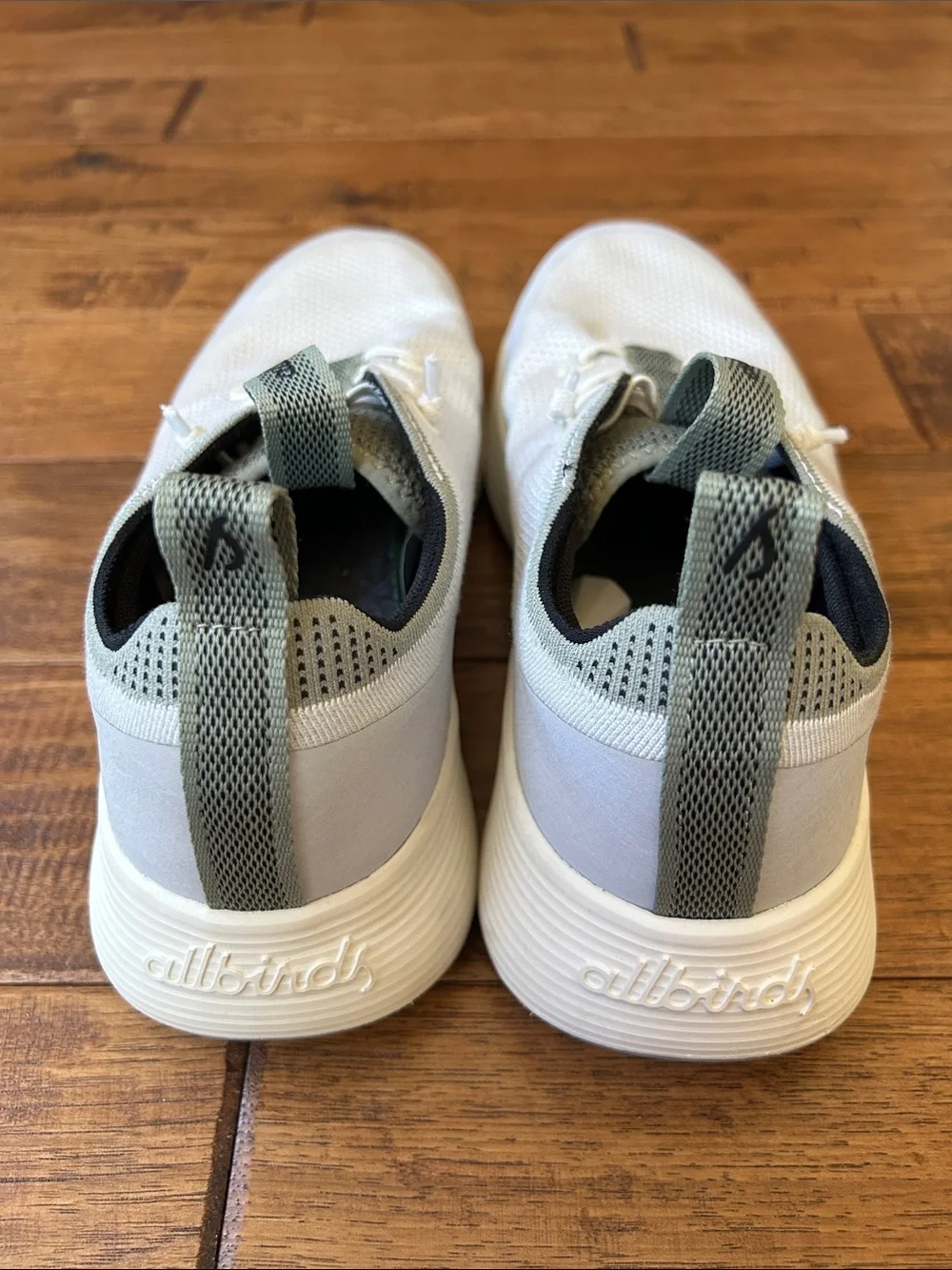 Allbirds Tree Runner Go Utility Sneakers Blizzard / Hazy Pine Mens Size 9
